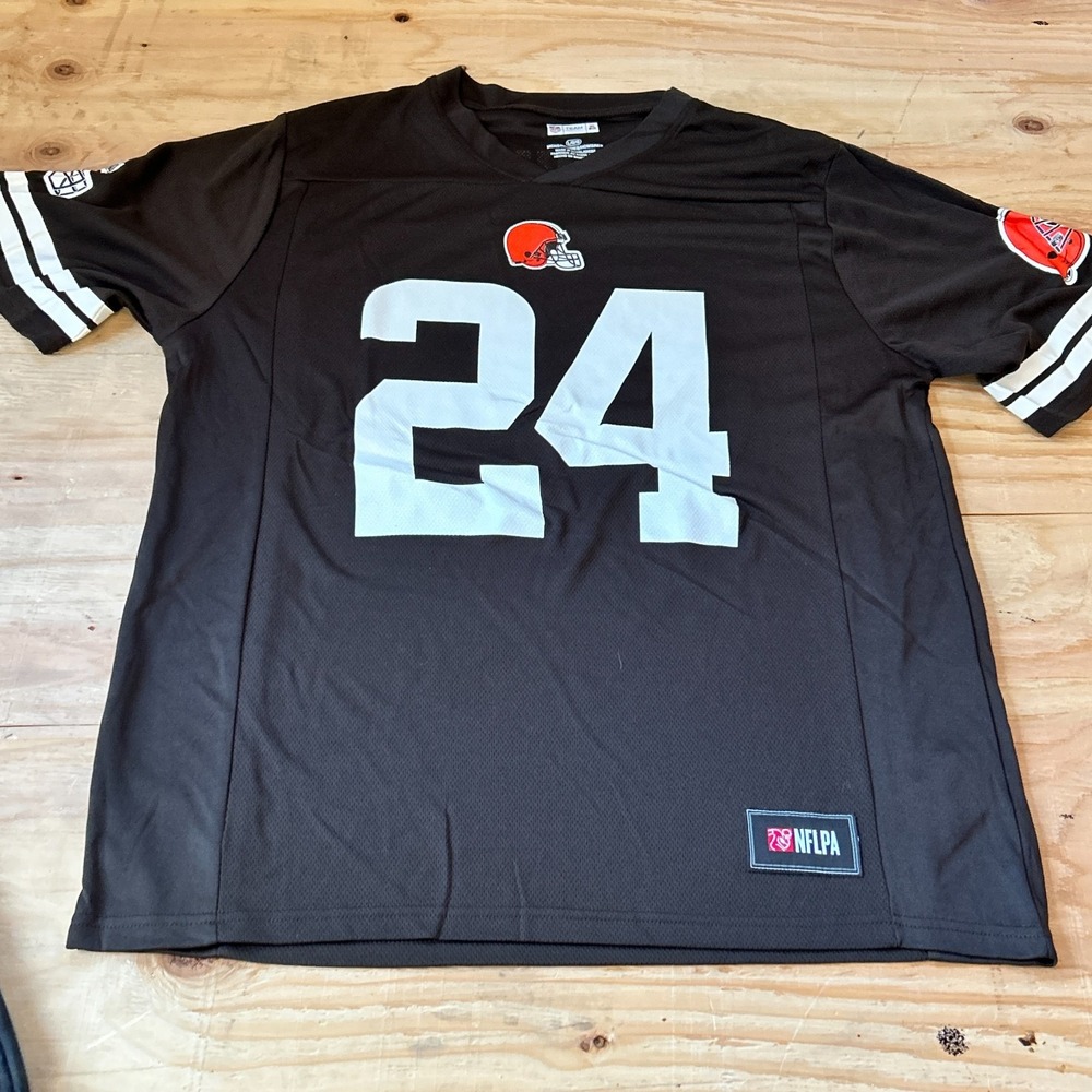 NFL Football Cleveland Browns Nick Chubb #24 Home Jersey Mens Large New